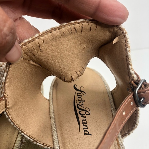 Lucky Brand Platform Sandals #10 - Picture 5 of 14